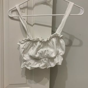 urban outfitters white crop top
